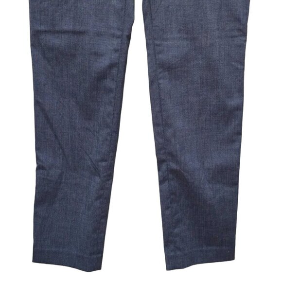 Banana Republic Martin Fit Blue Straight Leg Trousers Sz 8L - Picture 2 of 8